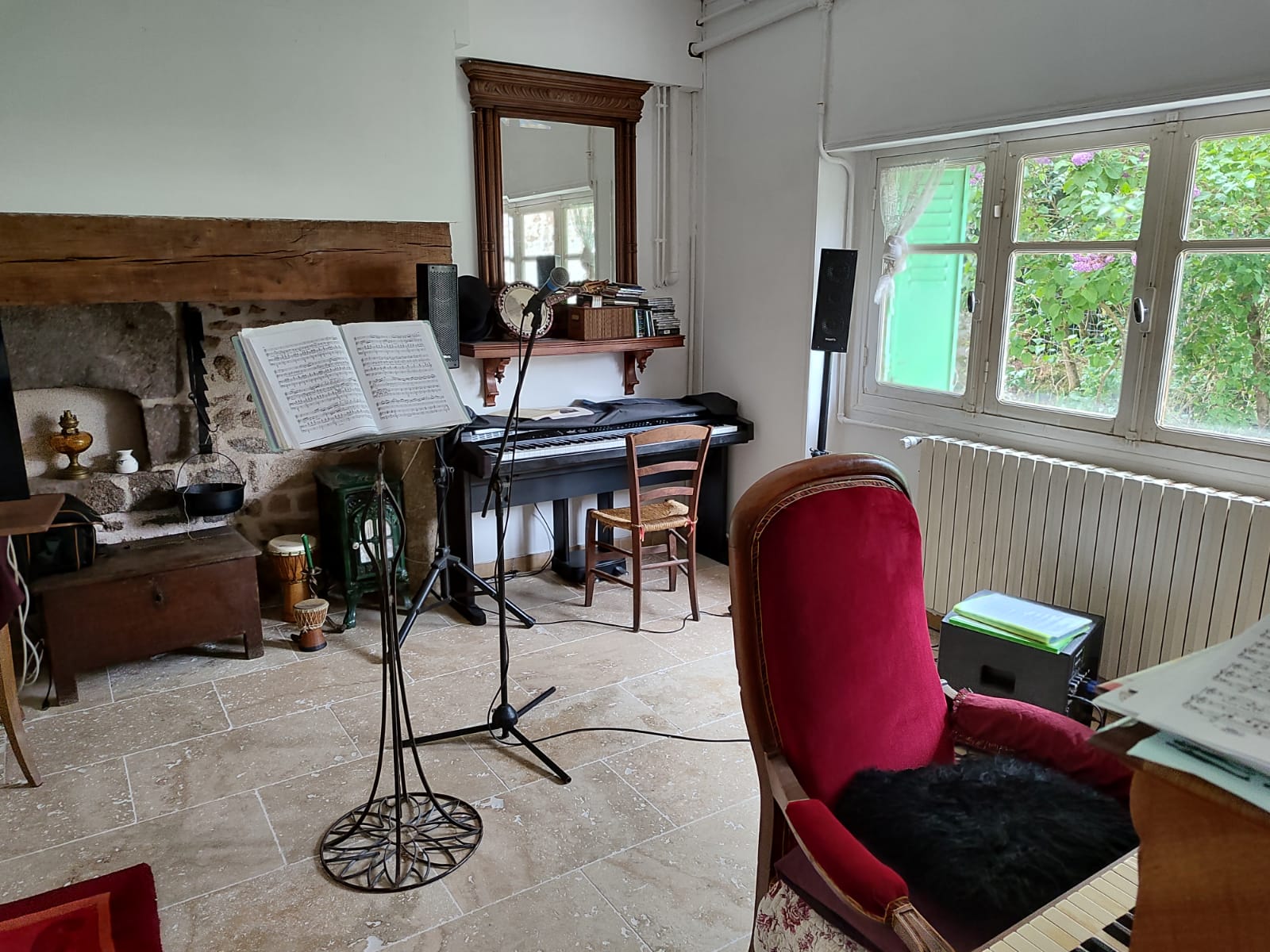 salle dédiée à l'accueil des élèves de la classe de chant